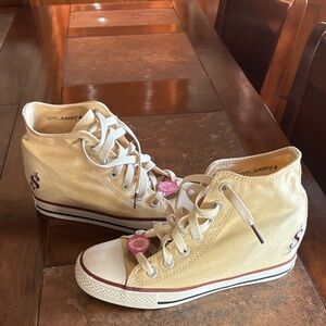 DADDY’S MONEY Hidden Wedge Hightop Sneakers!!